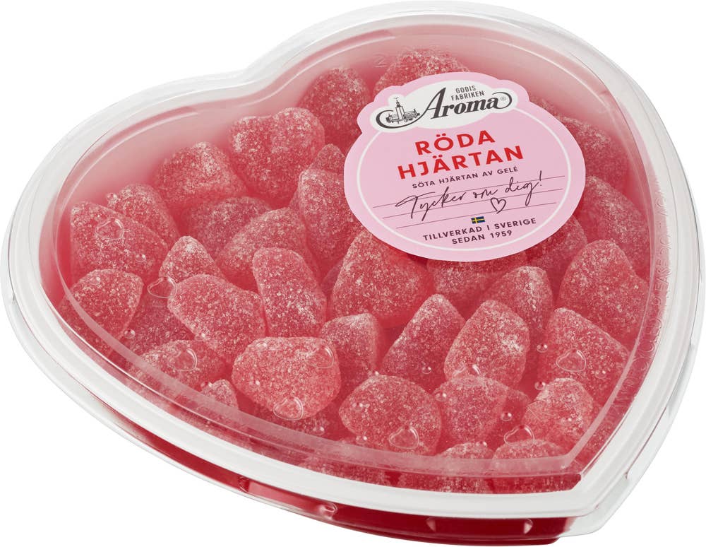 Aroma Röda Hjärtan 385g Aroma