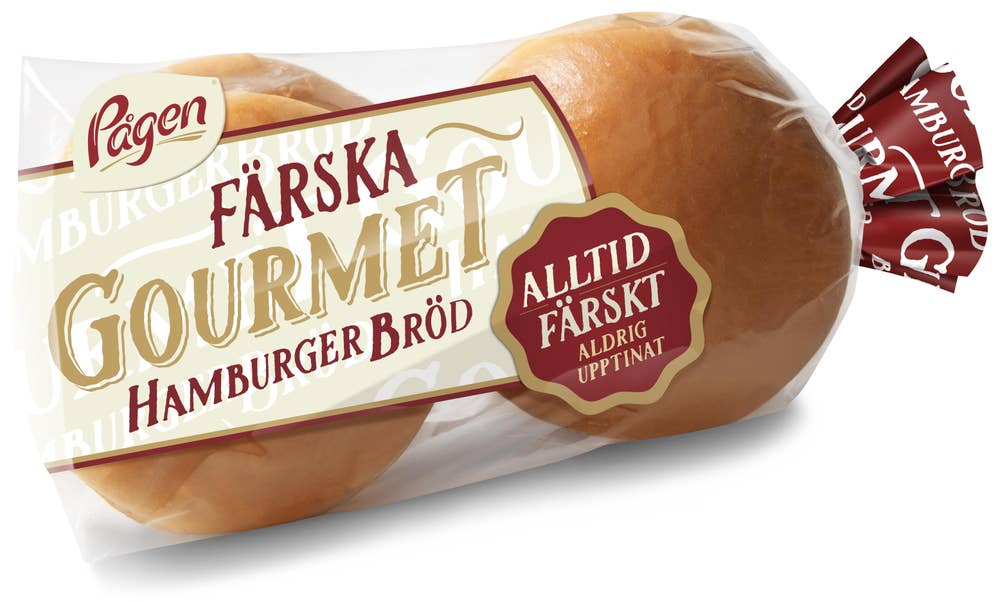 Pågen Färska Gourmet Hamburgerbröd 4-p