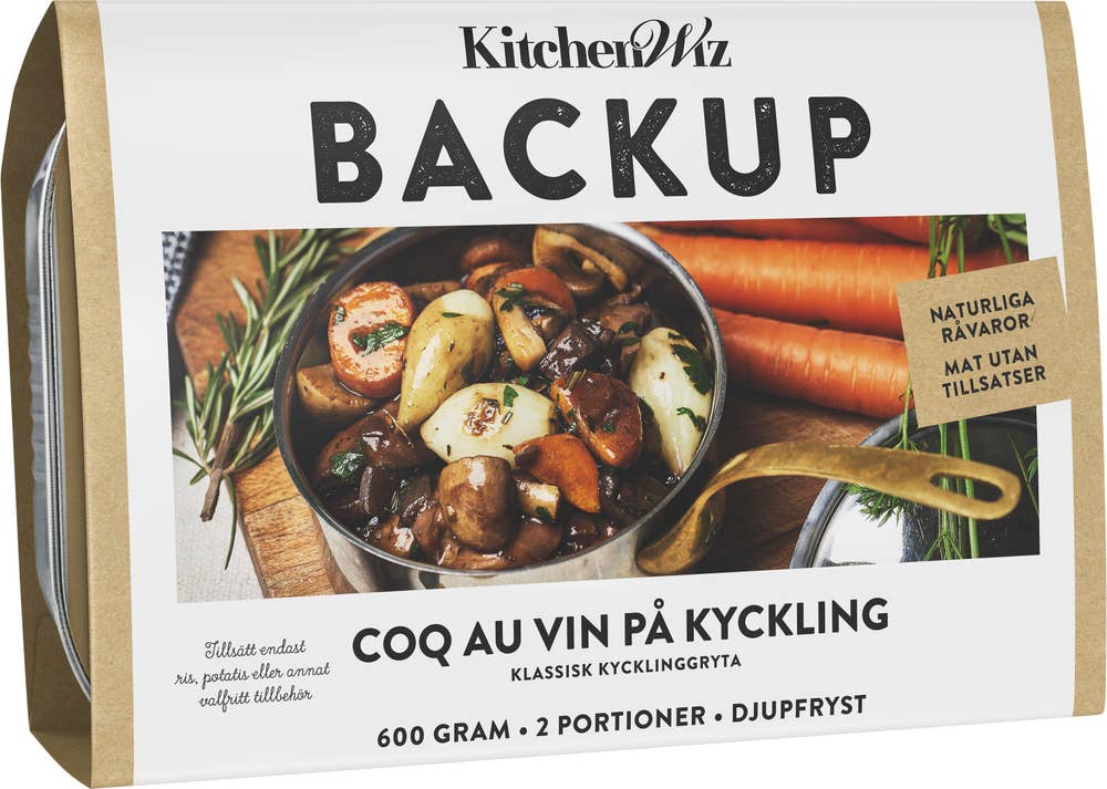 Backup Coq au Vin Fryst 2 portioner