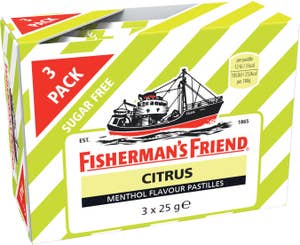 Fisherman´s Friend Halstabletter Citrus Sockerfri 3x25g