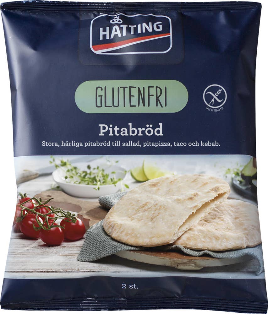 Hatting Pitabröd Glutenfritt Fryst 2-p