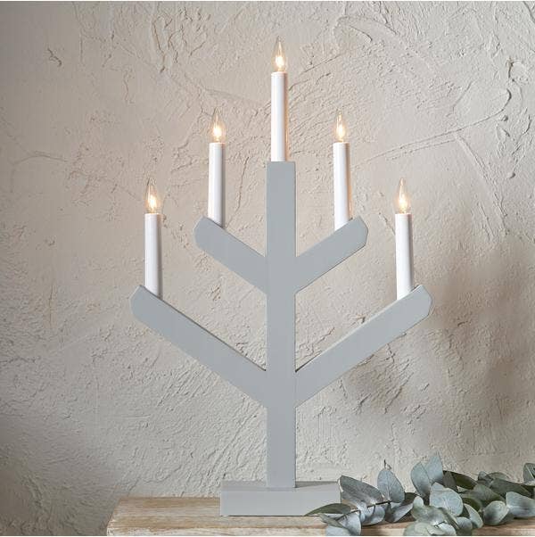 Star Trading Ljusstake Vinga Ljusgrå