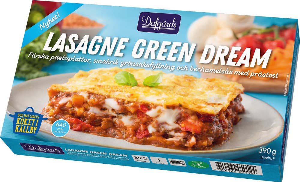 Dafgårds Lasagne Green Dream Fryst