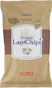 Svenska LantChips Chips Grill Räfflade