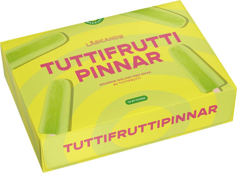 Dazzley Isglass Tuttifruttipinnar