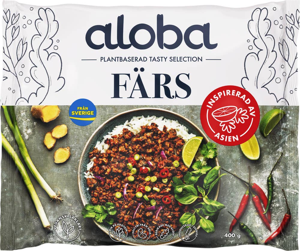 Aloba Plantbaserad Färs Asiatisk Fryst