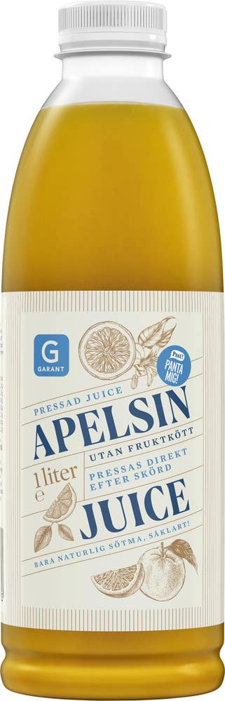 Garant Juice Apelsin utan fruktkött