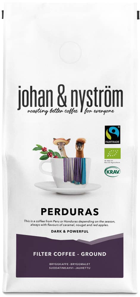 Johan & Nyström Kaffe Perduras Fairtrade KRAV