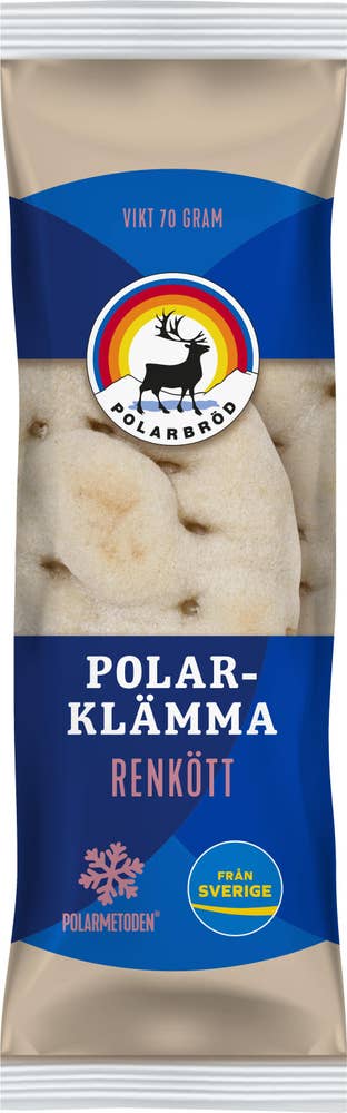 Polarbröd Polarklämma med Renkött Fryst