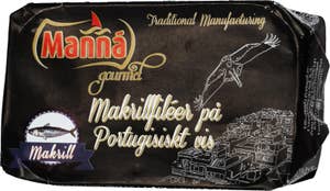 Manná Gourmet Makrillfiléer på Portugisiskt Vis