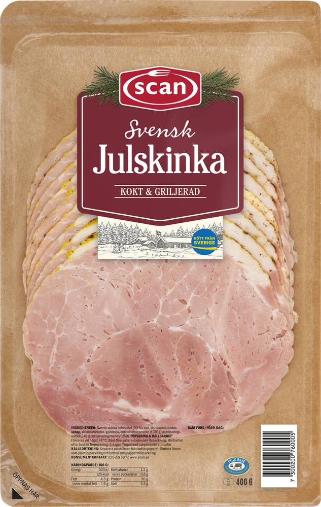 Scan Julskinka Skivad