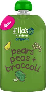 Ella's Kitchen Puré Päron, Ärtor & Broccoli 4M EKO