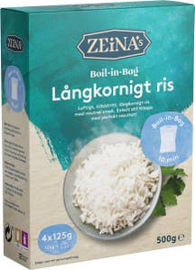 Zeinas Ris Långkornig Boil-in-Bag 4x125g
