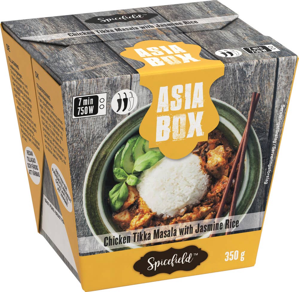 Spicefield Asia Box Tikka Masala Kyckling med Jasminris Fryst