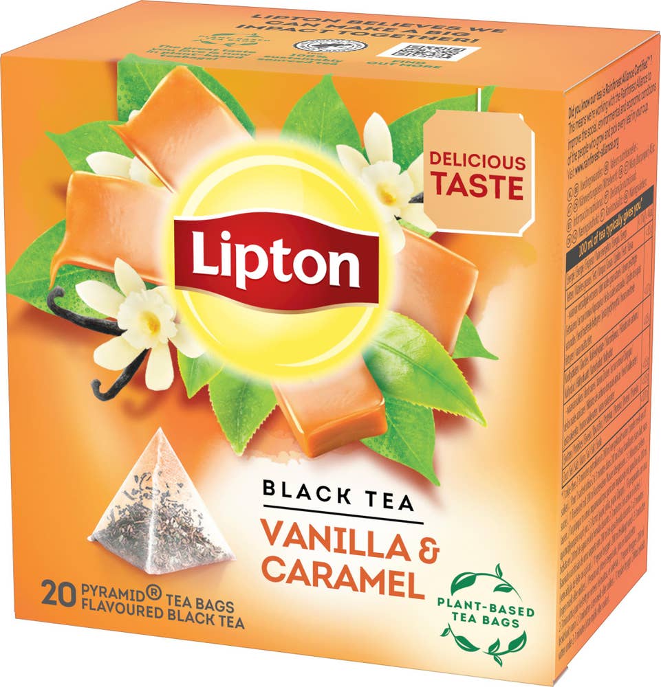 Lipton Svart Te Vanilla Caramel Pyramidte 20-p Lipton