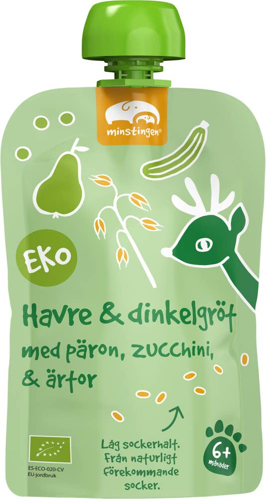 Minstingen Klämmis Havre- & Dinkelgröt +6M EKO