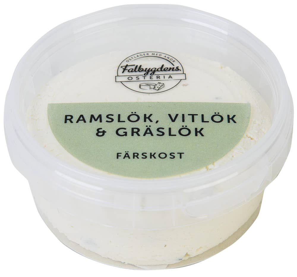 Falbygdens Osteria Färskost Ramslök, Vitlök & Gräslök 30%