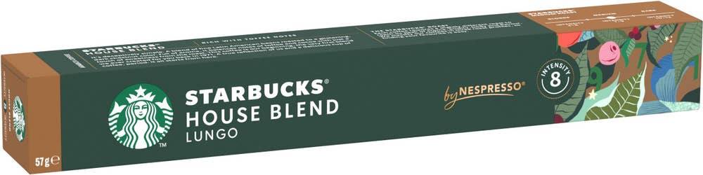 Starbucks By Nespresso House Blend Lungo 8 Kaffekapslar