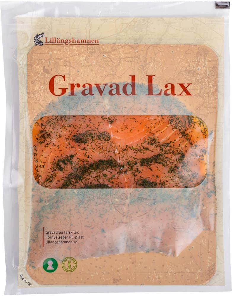 Lillängshamnen Laxfilé Gravad Skivad