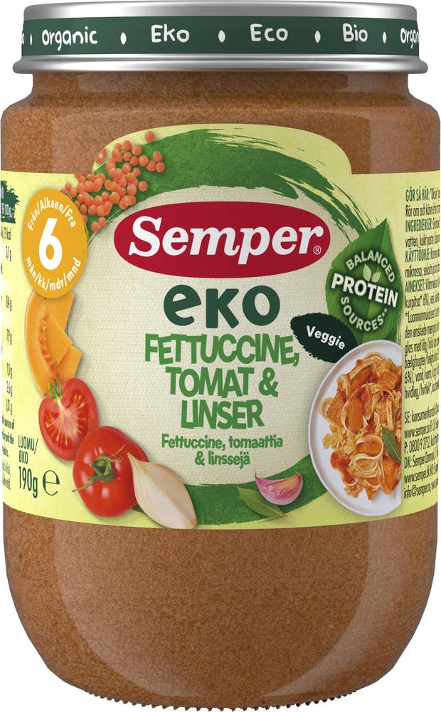 Semper Fettuccine, Tomat & Linser EKO 6M