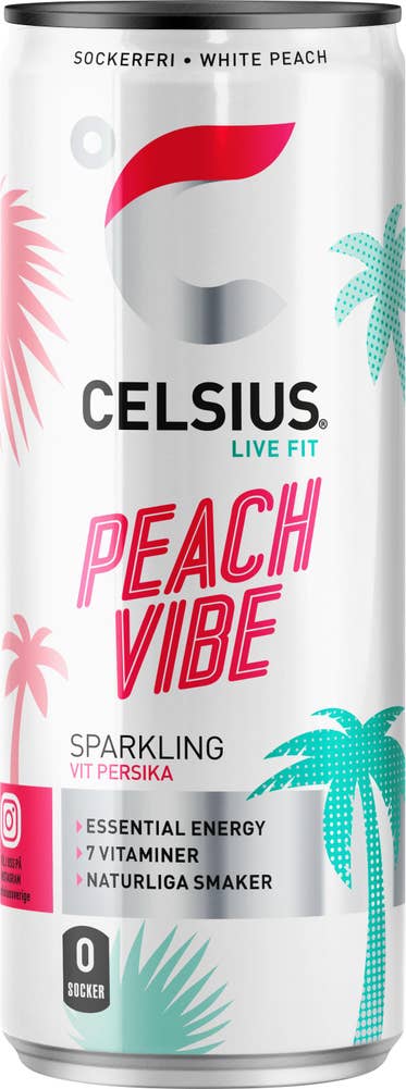 Celsius Energidryck White Peach