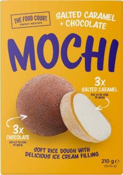 The Food Court Mochi Salted Caramel + Chocolate 6-p