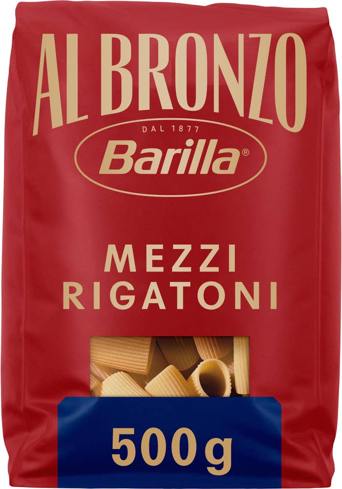 Barilla Pasta Mezzi Rigatoni Al Bronzo