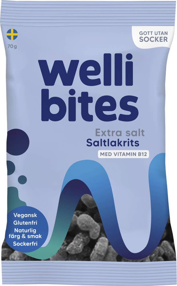 Wellibites Saltlakrits Extra Salt