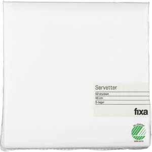 Fixa Servett Vit 40cm