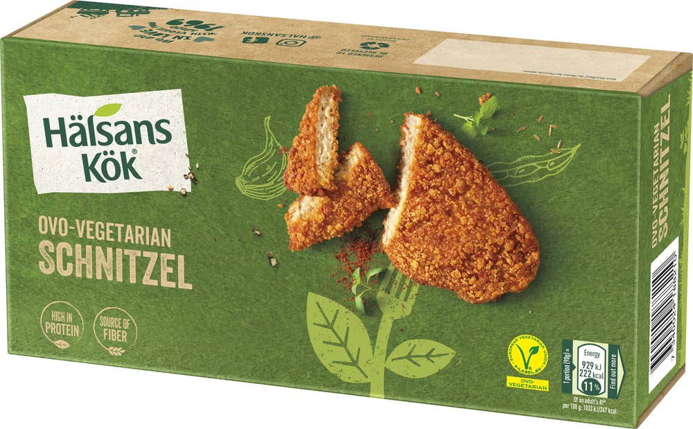 Hälsans Kök Schnitzel Vegetarisk Fryst Hälsans Kök
