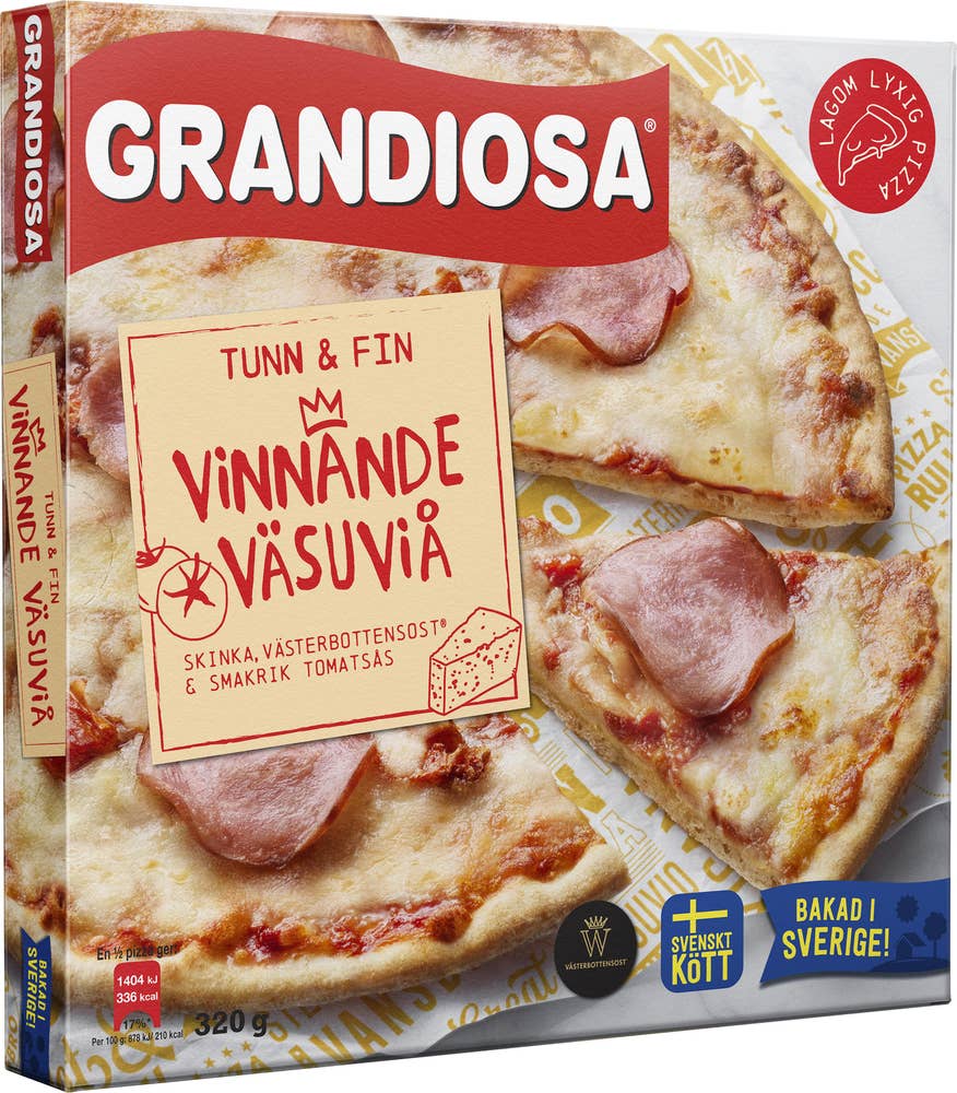 Grandiosa Pizza Vinnande Väsuviå Fryst