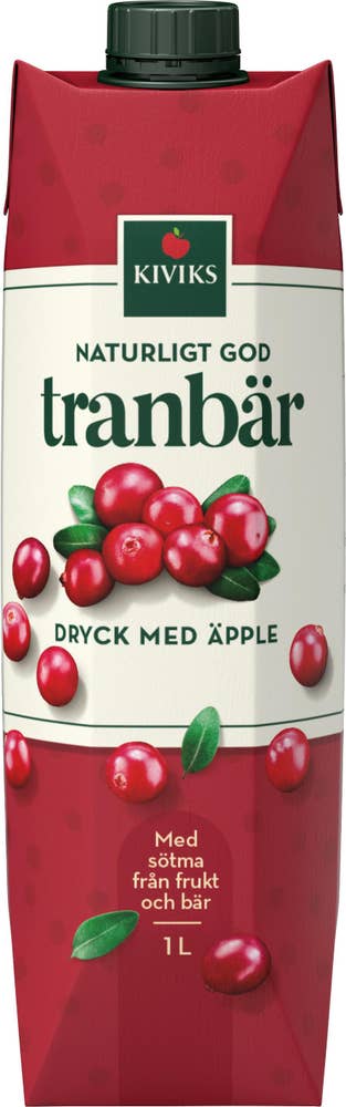 Kiviks Tranbärsdryck med Äpple