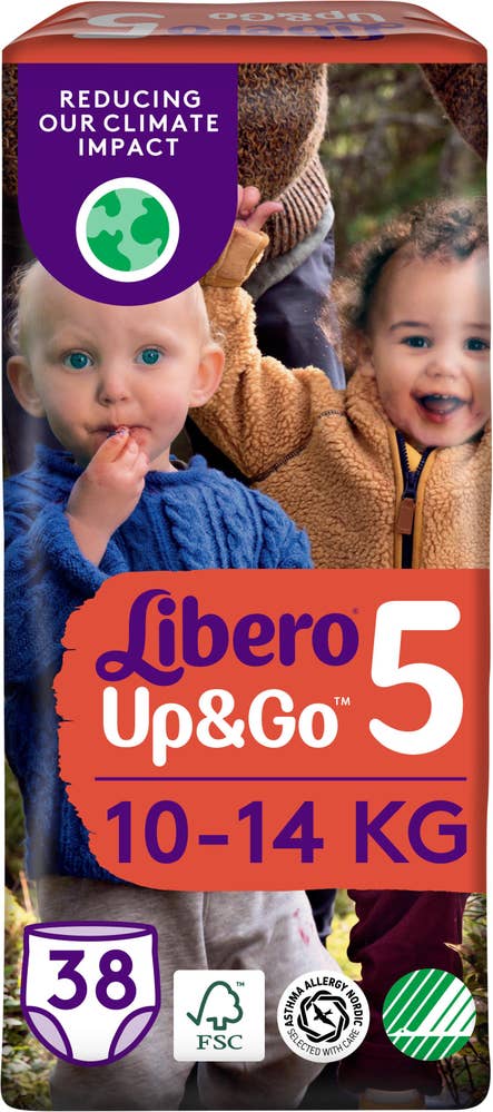 Libero Byxblöja Up&Go (5) 10-14kg 38-p Libero