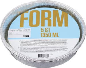Fixa Pajform Aluminium med Lock 1350ml