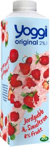 Yoggi® Yoghurt 2% Jordgubb & Smultron