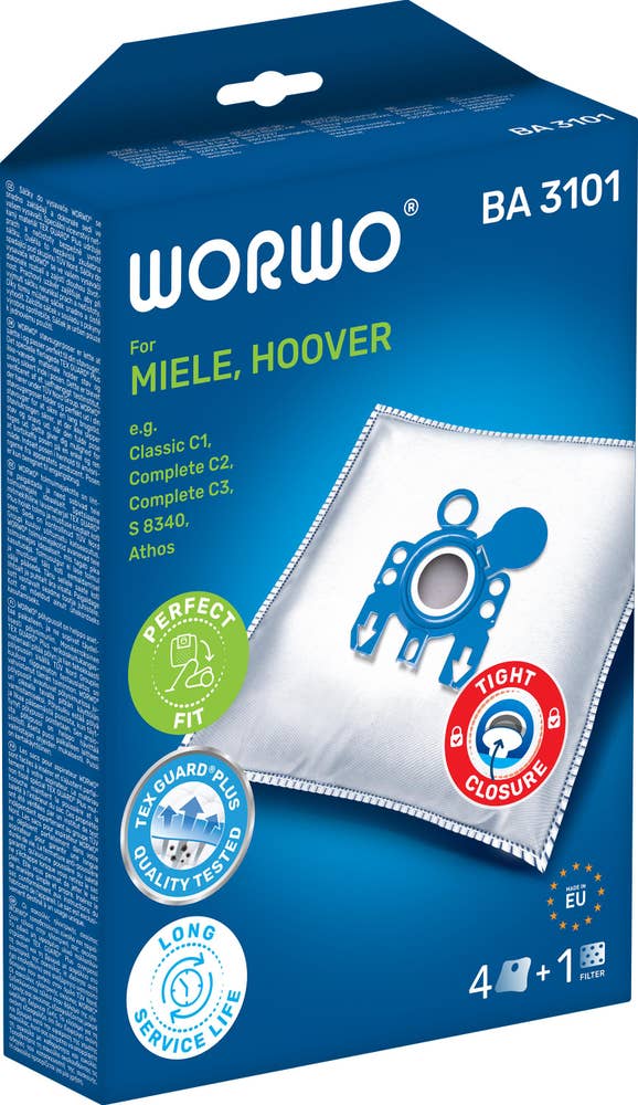 WORWO Dammsugarpåse BA3101