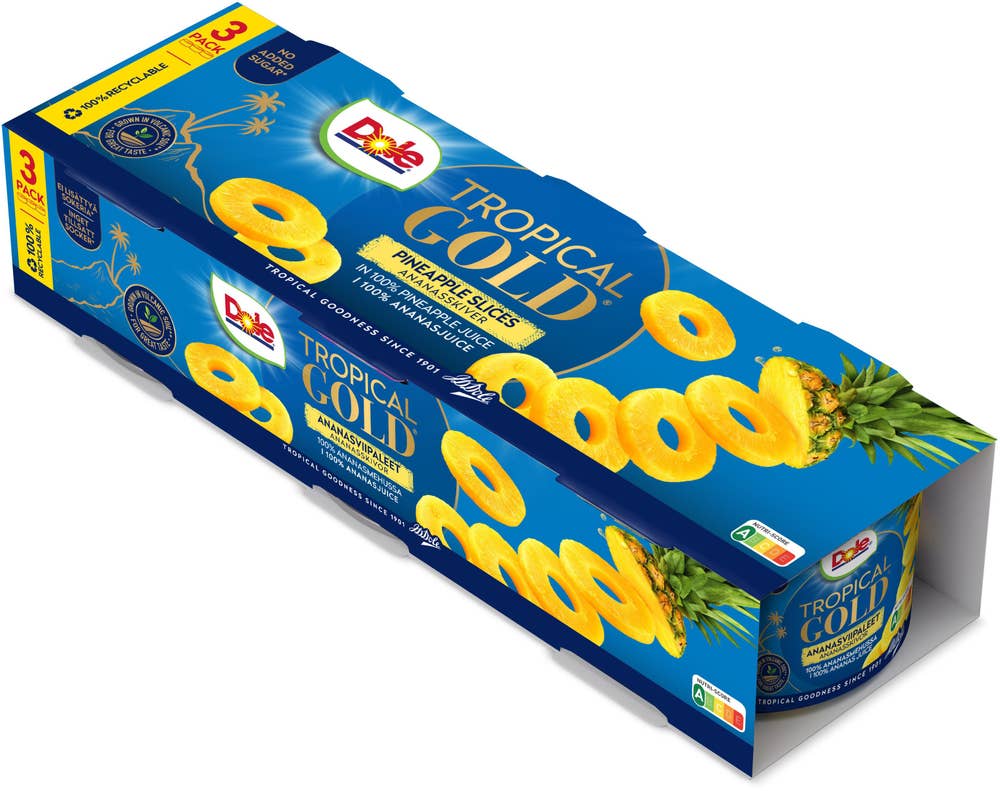DOLE Ananas Skivor 3x227g