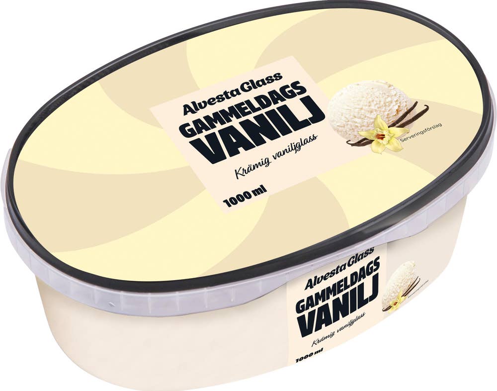 Alvestaglass Glass Gammeldags Vanilj