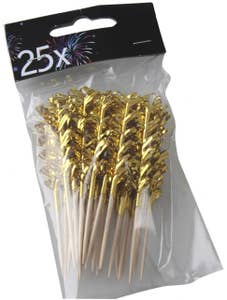 Hedlundgruppen Partypicks Guld 8cm