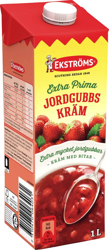 Ekströms Jordgubbskräm Extra Prima