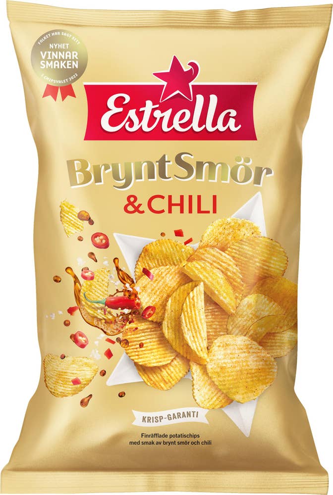 Estrella Chips Brynt Smör & Chili