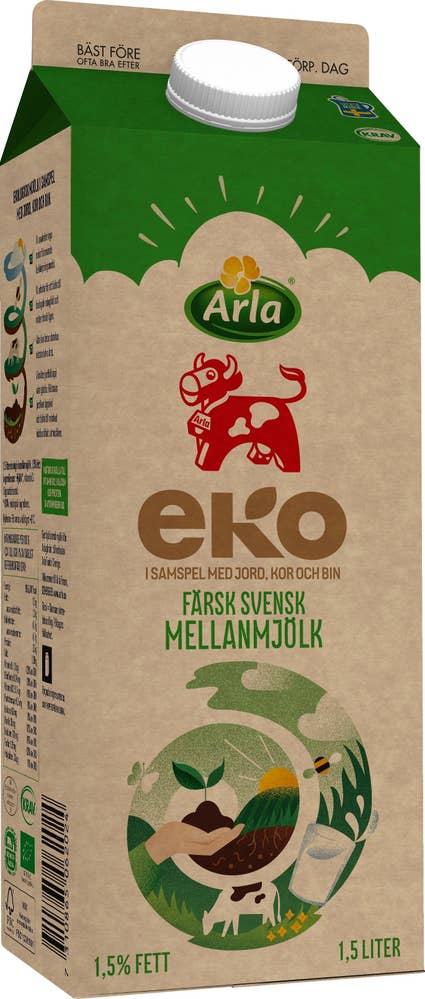 Arla Ko® Mellanmjölk 1,5% EKO