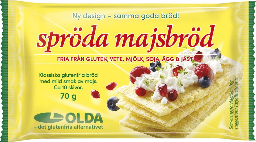 OLDA Majsbröd Spröda Glutenfri