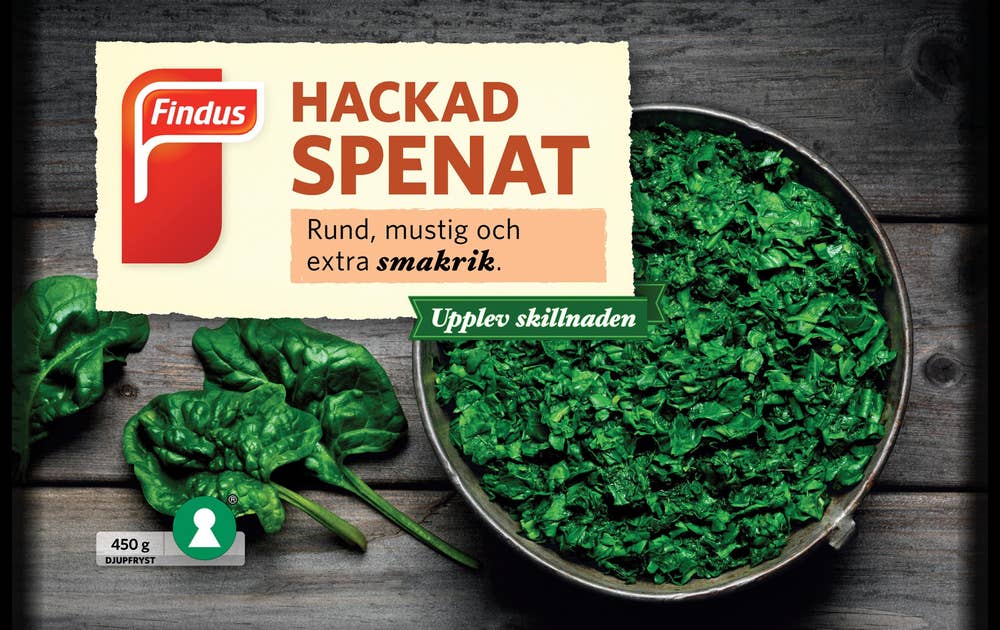 Findus Spenat Hackad Fryst