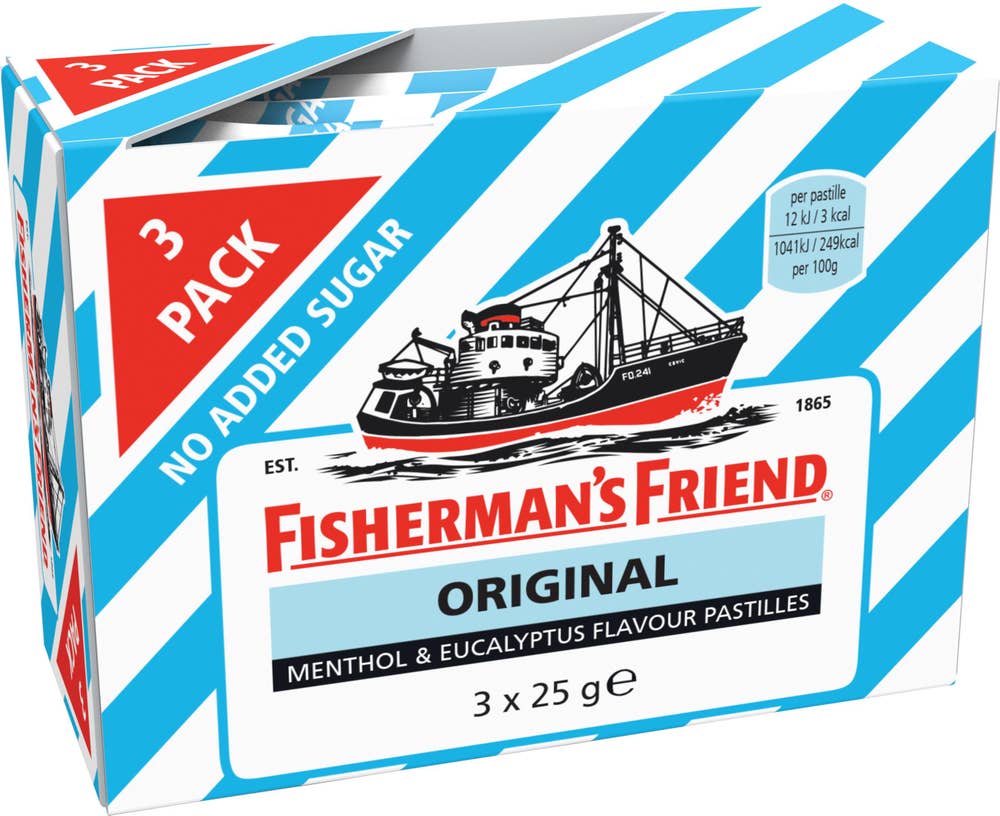 Fisherman's Friend Halstabletter Original Sockerfri 3x25g