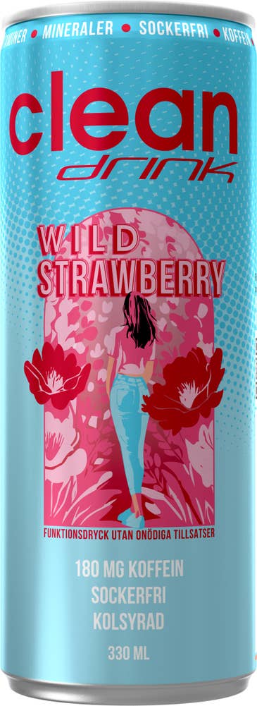 Clean Drink Energidryck Wild Strawberry