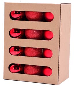 Hedlundgruppen Julgranskulor Röd Mix 5cm