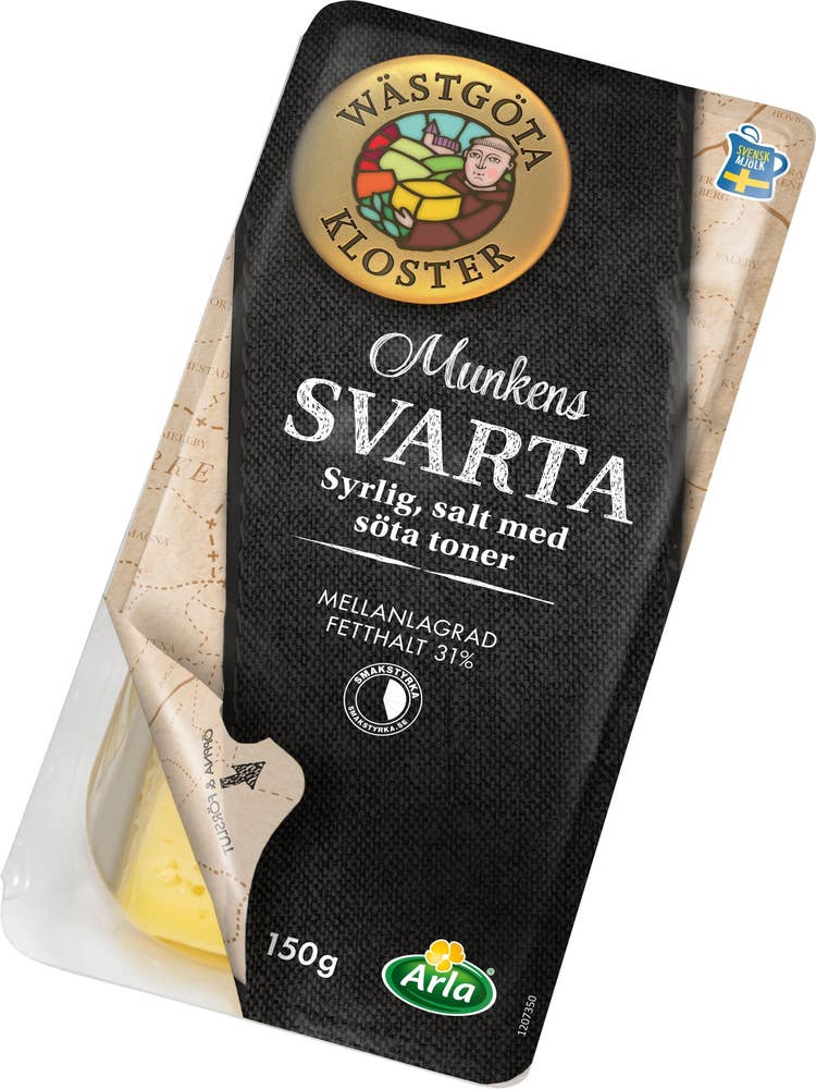 Wästgöta Kloster® Munkens Svarta 31% Skivad