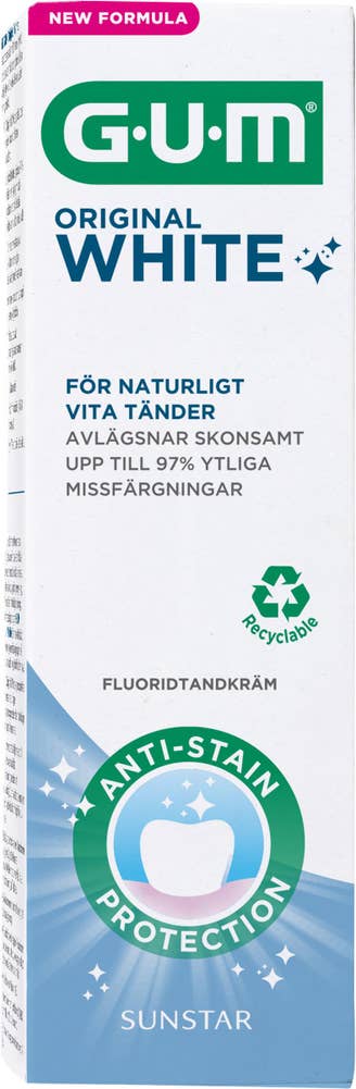 GUM Tandkräm Original White