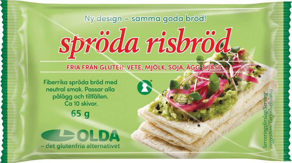 OLDA Spröda Risbröd Glutenfri